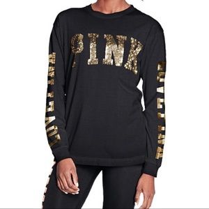 Pink bling long sleeve